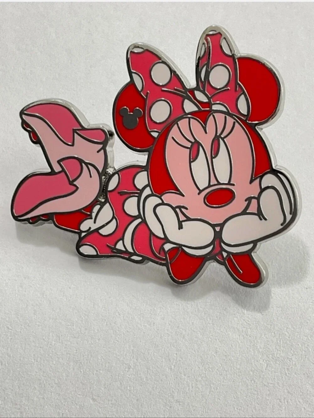 (3/$45) DLR Disneyland Hidden Mickey Pin 2025 Pink Color Story Minnie Mouse